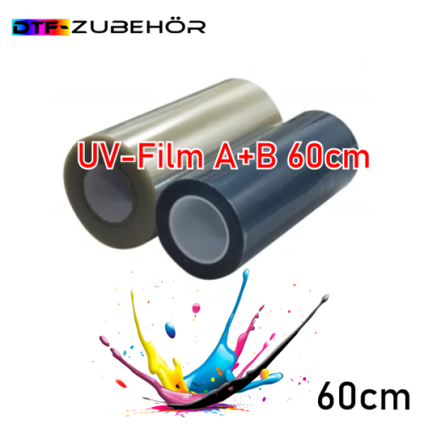 UV DTF Film (A+B) 60cm Rollenware für UV-Sticker